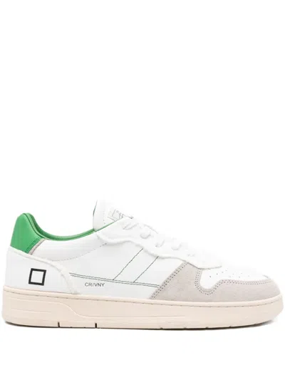 Date Court 2.0. Leather Panel Sneakers In White