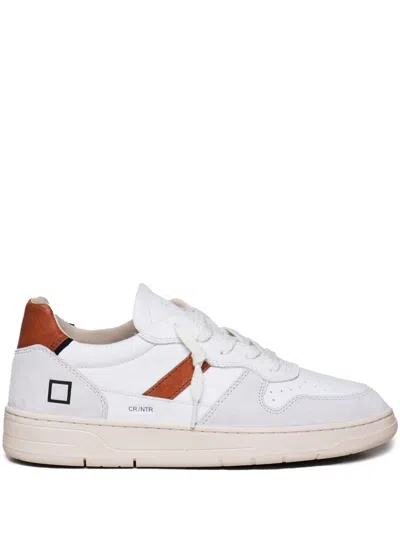 Date Sneakers In Leather In White