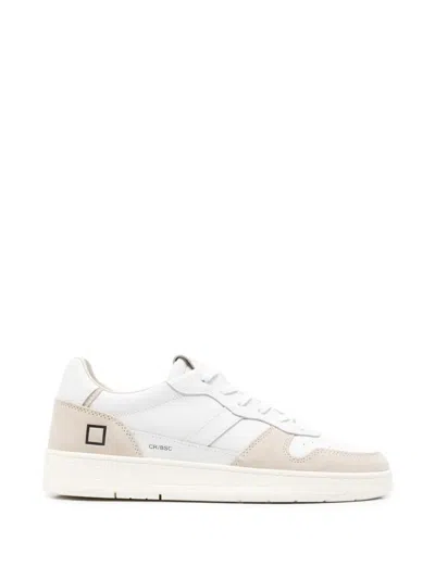 Date Court 2.0 Panelled Sneakers In White