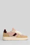 Date Court 2.0 Sneakers In Taupe Suede And Fabric In Multi