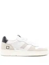 Date Court 2.0 Basic Sneakers In Beige Suede And Leather In White