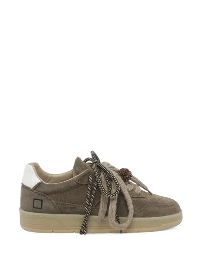 Date Court 2.0 Suede Panelled Sneakers In Brown