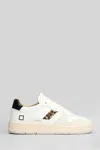 Date Court 2.0 Vintage Sneakers In White Suede And Leather In Multi