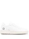 Date D.a.t.e Minimalist White Sneakers With Smooth Leather Upper In 白色