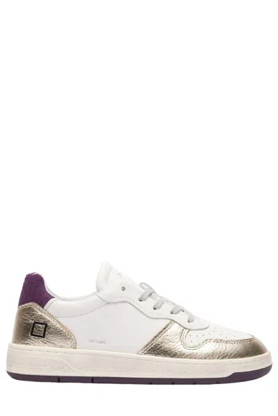 Date D.a.t.e. Court Panelled Low In White