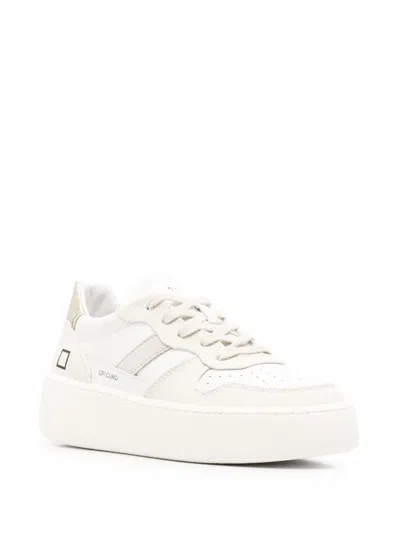 Date Court Platform Sneakers In 白色