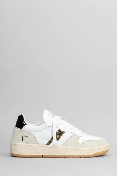 Date D.a.t.e. Court Shiny Sneakers In Multi