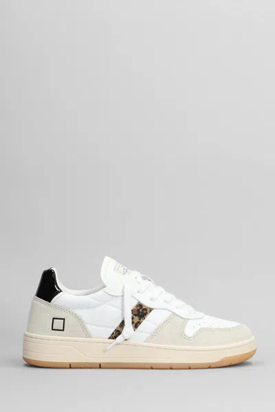 Date D.a.t.e. Court Shiny Sneakers In White