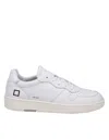 Date Court Sneakers In White Suede And Leather In White