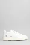 Date Court Sneakers In White Suede And Leather In Bianco