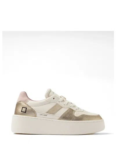 Date Court Sneakers In Neutral