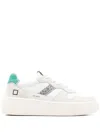 Date D.a.t.e. Leather Platform Sneakers In White