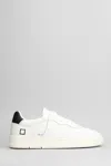Date D.a.t.e. Cr Lace-up Sneakers In White
