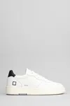 Date D. A.t. E. Man Sneakers White Size 7 Soft Leather In White