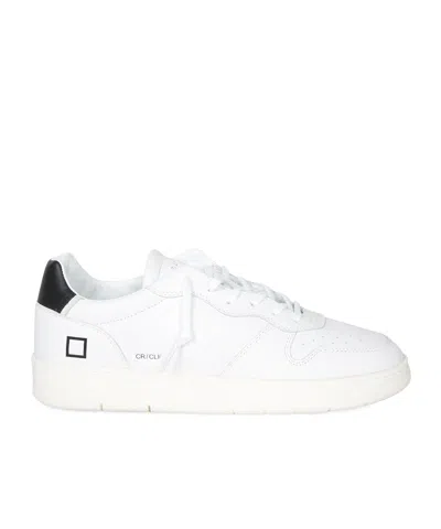 Date D.a.t.e. Cr Lace-up Sneakers In White