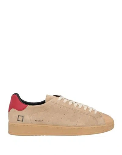 Date D. A.t. E. Man Sneakers Beige Size 13 Leather