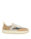 Date D. A.t. E. Man Sneakers Beige Size 7 Textile Fibers, Leather