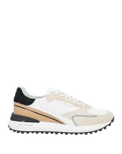 Date D. A.t. E. Man Sneakers Beige Size 9 Leather, Textile Fibers In Beige