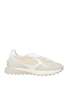 Date D. A.t. E. Man Sneakers Beige Size 9 Leather, Textile Fibers In Multi