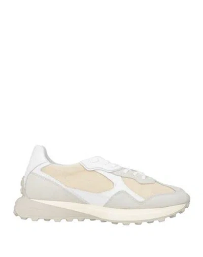 Date D. A.t. E. Man Sneakers Beige Size 9 Leather, Textile Fibers In Multi