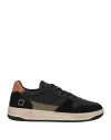 Date D. A.t. E. Man Sneakers Black Size 9 Soft Leather In Black