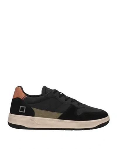 Date D. A.t. E. Man Sneakers Black Size 9 Soft Leather