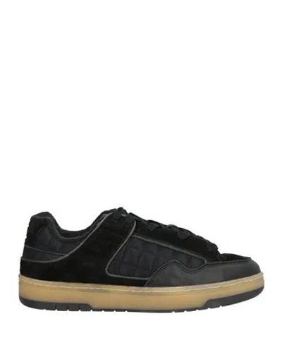 Date D. A.t. E. Man Sneakers Black Size 9 Leather, Textile Fibers