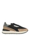 Date D. A.t. E. Man Sneakers Black Size 9 Leather, Textile Fibers