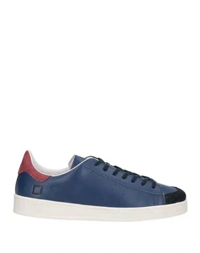 Date D. A.t. E. Man Sneakers Blue Size 10 Calfskin
