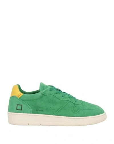 Date D. A.t. E. Man Sneakers Green Size 9 Leather
