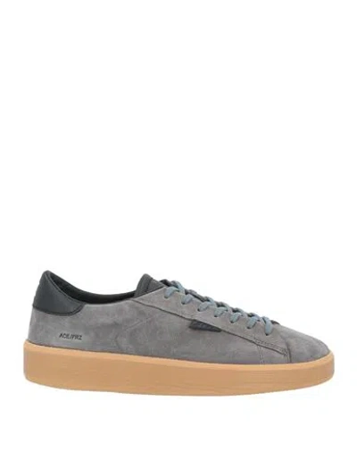 Date D. A.t. E. Man Sneakers Grey Size 10 Leather