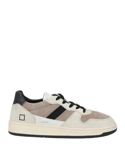 Date D. A.t. E. Man Sneakers Khaki Size 7 Leather In Grey