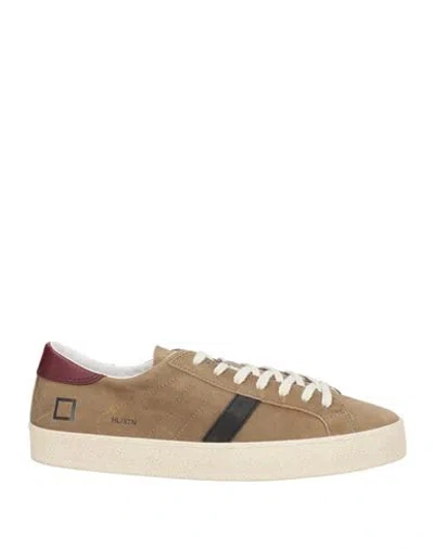 Date D. A.t. E. Man Sneakers Khaki Size 8 Leather