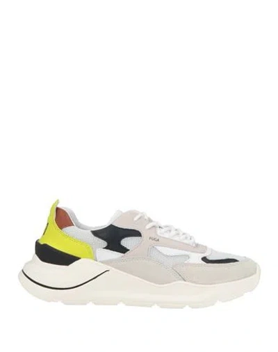 Date D. A.t. E. Man Sneakers Light Grey Size 7 Leather, Textile Fibers