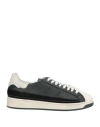 Date D. A.t. E. Man Sneakers Midnight Blue Size 8 Leather In Blue