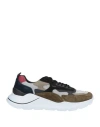 Date D.a.t.e. Fuga Mesh Black Grey Sneaker In Green