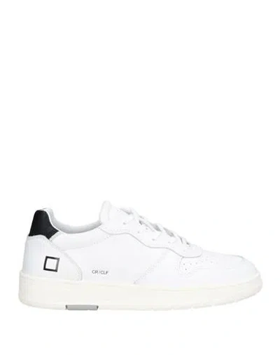 Date D. A.t. E. Man Sneakers White Size 11 Calfskin