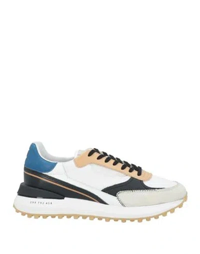 Date D. A.t. E. Man Sneakers White Size 8 Leather, Textile Fibers
