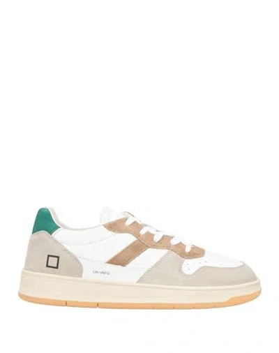 Date D. A.t. E. Man Sneakers White Size 7 Leather