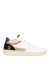 Date D. A.t. E. Man Sneakers White Size 7 Leather In Multi