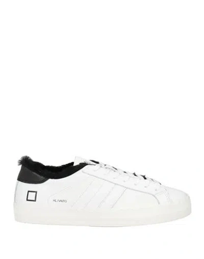 Date D. A.t. E. Man Sneakers White Size 9 Calfskin