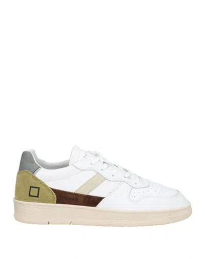 Date D. A.t. E. Man Sneakers White Size 9 Calfskin