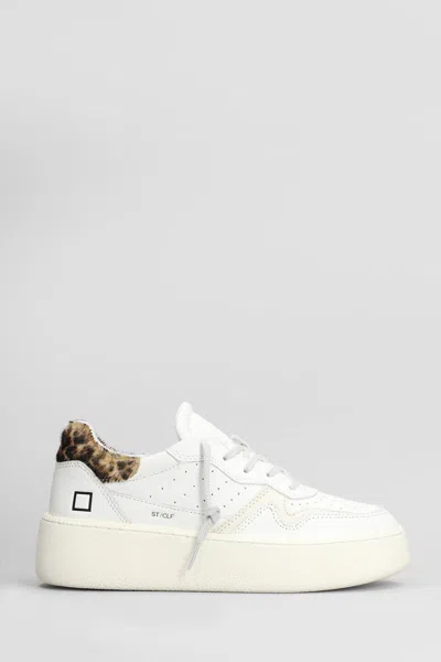 Date D. A.t. E. Sneakers In Bianco Neutri