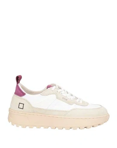 Date D. A.t. E. Woman Sneakers Beige Size 6.5 Leather, Textile Fibers In Neutral
