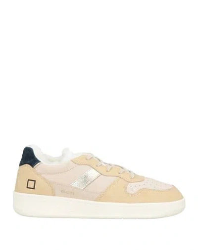 Date D. A.t. E. Woman Sneakers Beige Size 7 Leather In Neutral