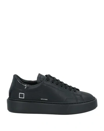 Date D. A.t. E. Woman Sneakers Black Size 5.5 Leather In Black