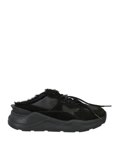 Date D. A.t. E. Woman Sneakers Black Size 6.5 Leather, Nylon