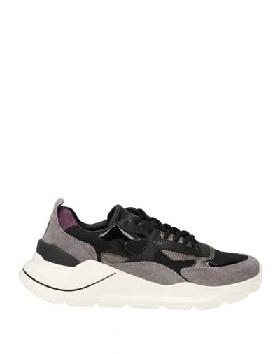Date D. A.t. E. Woman Sneakers Black Size 9.5 Leather, Textile Fibers