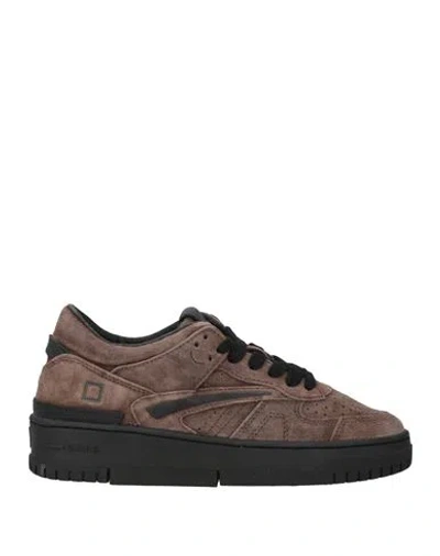 Date D. A.t. E. Woman Sneakers Chocolate Brown Size 6.5 Leather