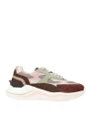 Date D. A.t. E. Woman Sneakers Chocolate Brown Size 6.5 Leather, Textile Fibers In Multi